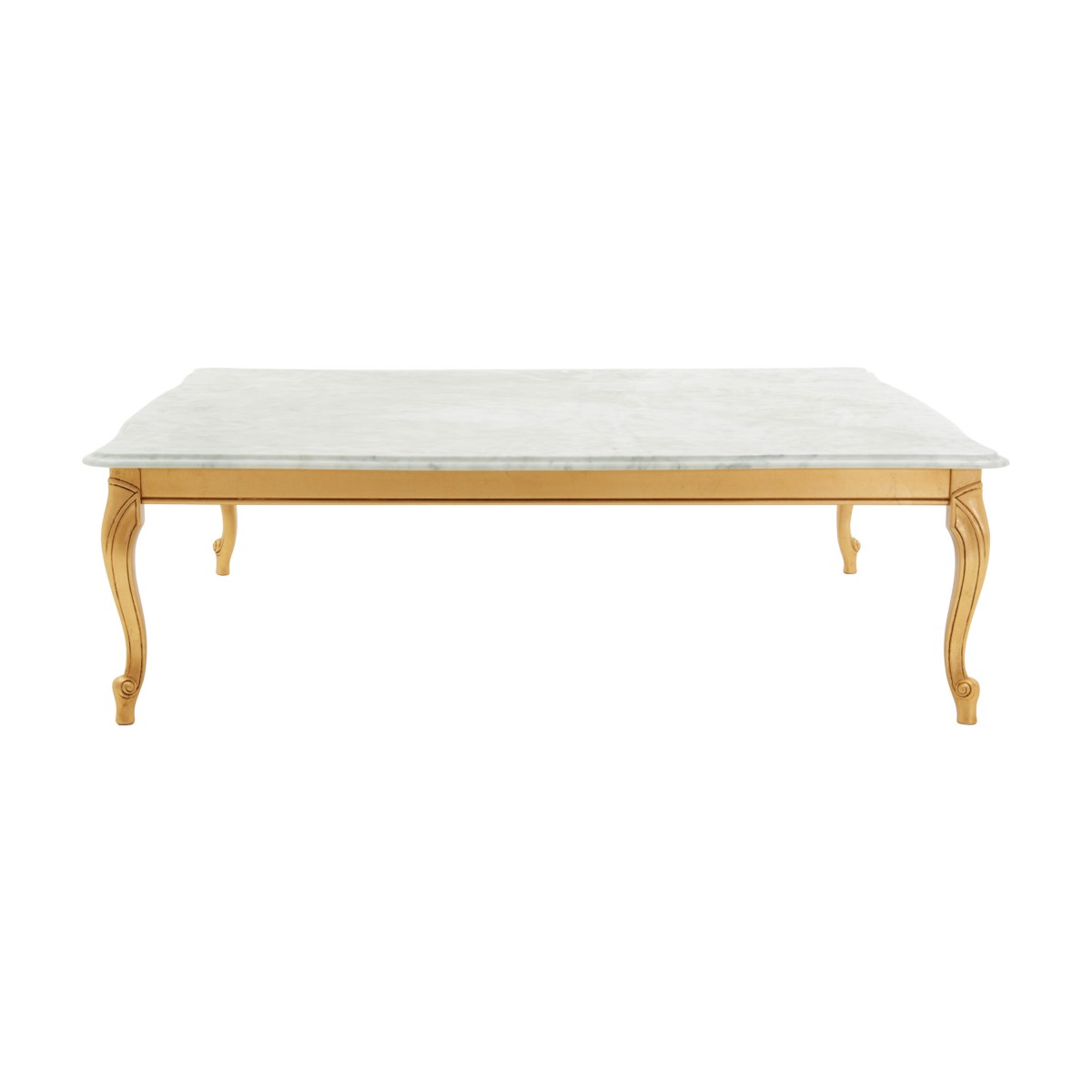 low square wood and marble table