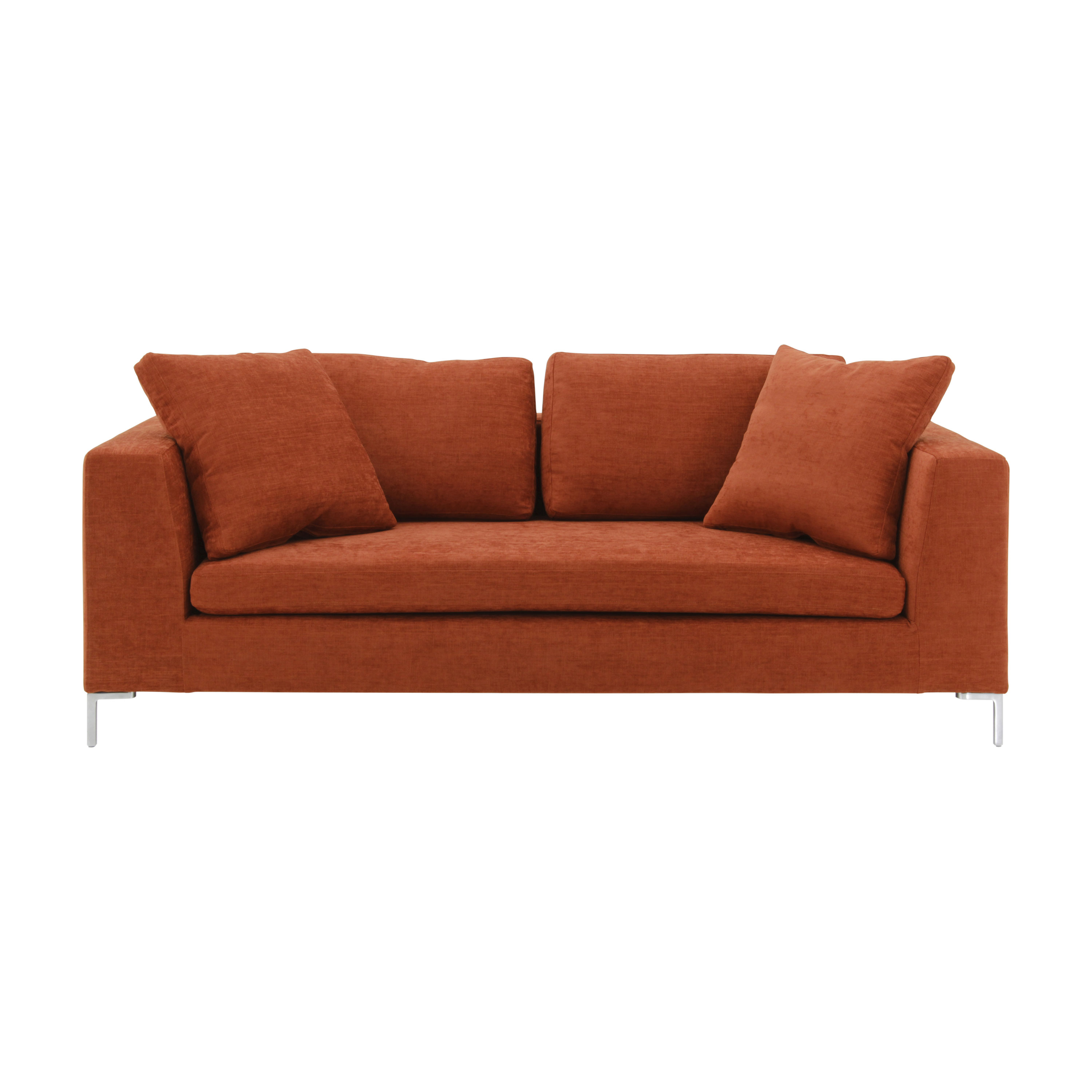 Modern Italian Sofa in by Fabric Sevensedie Orange