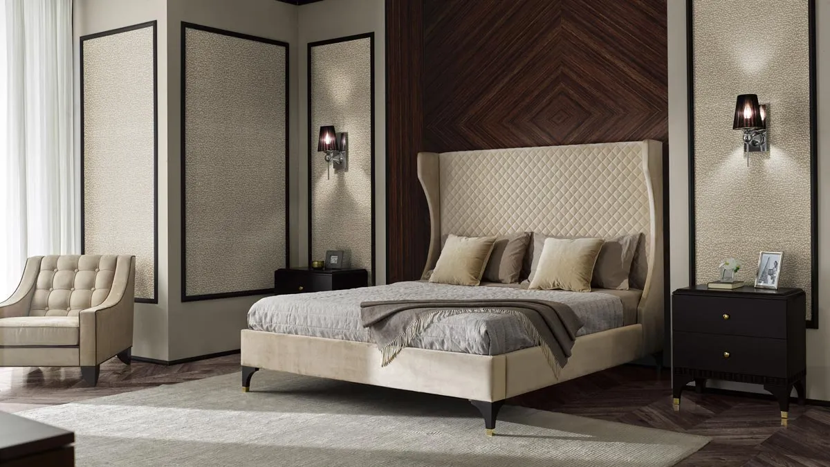 Contemporary Italian bedroom from Ellipse furniture collection by Sevensedie