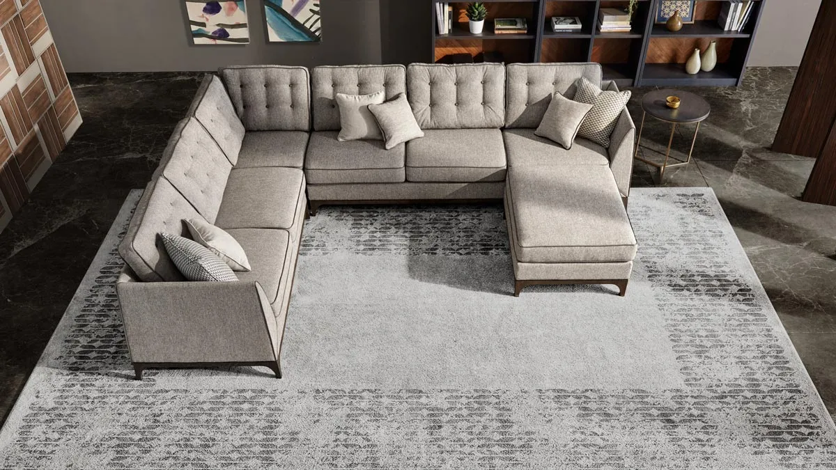 Sectional sofa, part of the Ada modern Italian furniture collection by Sevensedie