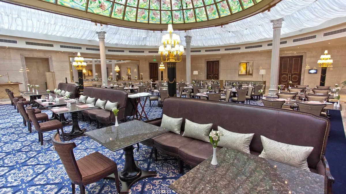 Custom sofas designed and manufactured in Italy for the Lotte Hotel in St. Petersburg, Russia